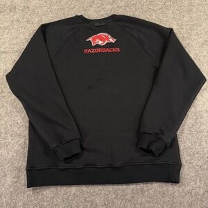 Arkansas Razorbacks Fabletics Sweatshirt Womens Large Black NCAA Basketball